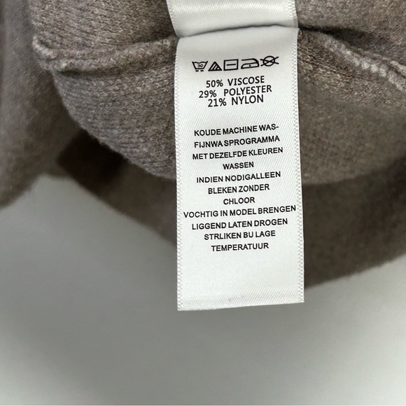 Cynthia Rowley ColorBlock Turtleneck Mockneck Contemporary Preppy Sweater Size M - Picture 4 of 14